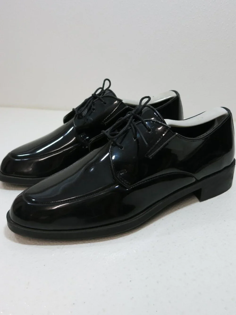 Pronto-Uomo Patent Leather Dress Oxfords Men's Comfort Dress Footwear Sz 8.5 D